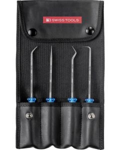 PB Swiss 4 Pc PickTool with Multicraft Handle in Roll-Up Case