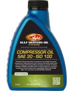 Gulf Western Compressor Oil SAE 30 ISO 100 1L