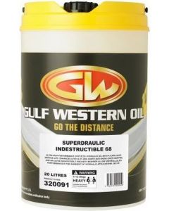 Gulf Western Superdraulic Indestructible Synthetic 68 - 20L