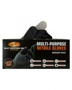 Gulf Western Gloves Disposable Black Extra Large Box 100pcs
