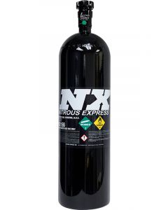 Nitrous Express 15lbs Nitrous Bottle w/ Lightning 500 Valve 6AN Black