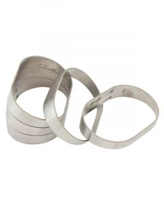 Aeroflow Stainless 3in Oval Vertical Pie Cuts Pack of 5 2-1/4in H