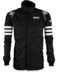 Simpson 2 Layer Driving Jacket w/ Arm Restraints Medium Black SFI-5
