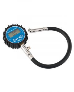 Draper Tools Digital Tyre Pressure Gauge with 300mm Flexible Hose
