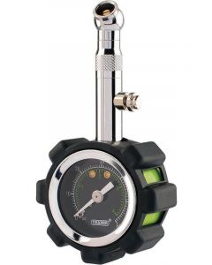 Draper Tools Tyre Pressure Gauge TPGP 0-60psi 0-4 Bar