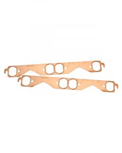 Aeroflow Oval Port Copper Embossed Exhaust Gaskets