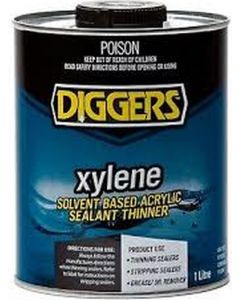 Diggers Xylene Solvent Based Acrylic Sealant Thinner 1L