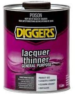 Diggers Lacquer Thinners High Performance Solvent 1L
