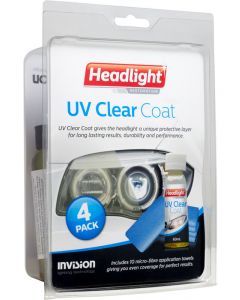 Headlight Restoration Uv Clear Coat Blister Pack 60ml Bottles x 4