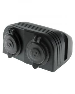 LV DC Dual Accessory Sockets Surface Mount With Covers