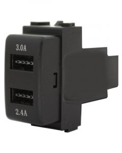 LV 2 x USB Port3.0/2.4A Fits Nissan 1998-2013; Hole Size 40.5X21.3