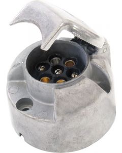 Menbers Trailer Socket 7P Large Round Metal