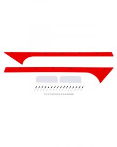 Dominator Racing Pillar Post Front Plastic Red Dirt Late Model Kit