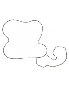 Mahle Water Pump Gasket 0.305 in Thick Rubber Black Mopar Gen III Hemi