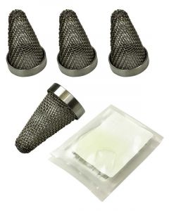 Moroso Fitting Screen Stainless Natural 16 AN Fittings Set of 4