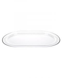 OTR Air Cleaner Base 21.62 x 12.62 x 1.1 in Tall Oval Plastic Clear