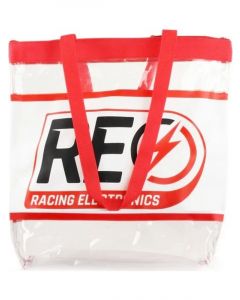 Racing Electronics Tote Bag Large 14 L x 4 in W x 16 in H Plastic Clear