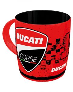 Nostalgic-Art Ceramic Mug Ducati Corse Logo Racing 9x9x9cm