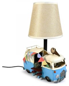 Auto Petit USB LED Lamp Ice Cream Van Blue 20x14x30cm