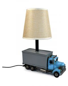 Auto Petit USB LED Lamp Container Truck Blue 21x13x27cm