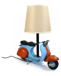Auto Petit USB LED Lamp Scooter Blue and Red 29x15x34cm