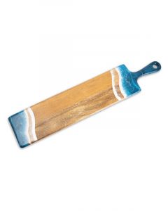 Boyle Acacia Resin Baguette Board Ocean Vibes 61x13x1.6cm