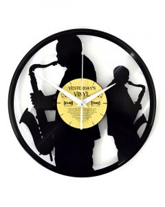 Boyle Yesterday's Vinyl Wall Clock Sax 30cm