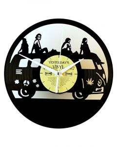 Boyle Yesterday's Vinyl Wall Clock Hippie Bus 30cm