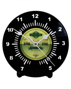 Boyle Yesterday's Vinyl Deskclock 18cm Yellow and Green