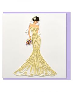 Boyle Quilled Greeting Card Bride 15x15cm