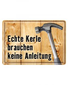 Nostalgic-Art Metal Card Echte Kerle 10x14x0.3cm