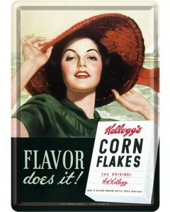 Nostalgic-Art Metal Card Flavor Does it 10x14x0.3cm