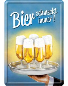 Nostalgic-Art Metal Card Bier 10x14x0.3cm