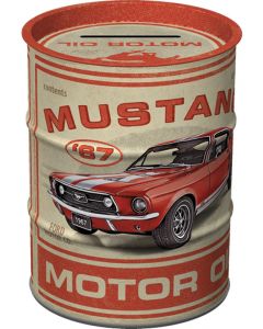 Nostalgic-Art Money Box Oil Barrel Ford Mustang Gt 1967 Motor Oil