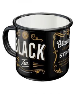 Nostalgic-Art Enamel Mug Black Tea 8x8x8xcm