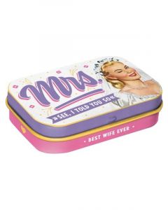 Nostalgic-Art Mint Box Mrs. I Told You So 4x6x2cm 4x6x2cm