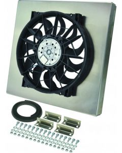 Derale High Output Single 14" Electric Radiator Fan Alum Shroud Kit