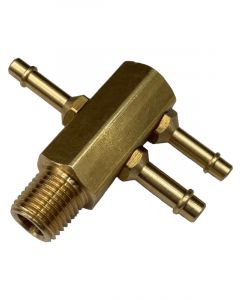 TFI Racing Brass Commodore Intake Vacuum Hose Tree - 3 Ports
