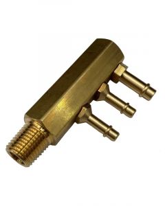 TFI Racing Brass Ford 250 Engine Intake Vacuum Hose Tree - 3 Port