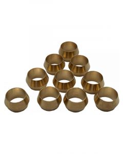 TFI Racing Brass Olives Standard No 1 - 5/16" 7.9mm Hose Tube - Pkt 10