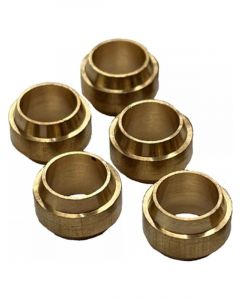 TFI Racing Brass Olives Universal No 100 - 1/2" 12.7mm Hose Tube - Pkt 5