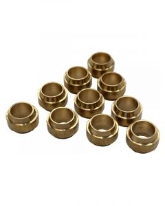 TFI Racing Brass Olives Universal No 100 - 3/16" 4.8mm Hose Tube - Pkt 10