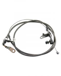 TFI Racing Kickdown Assembly Ford C-4 Braided Stainless Outer