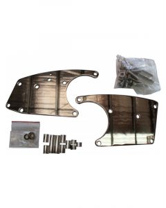 TFI Racing LS Chevrolet Sanden 508 AC Compressor Bracket Kit Chrome