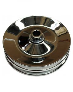TFI Racing Pulley GM Power Steering Double Groove Steel 5/8" Shaft 5-3/4"