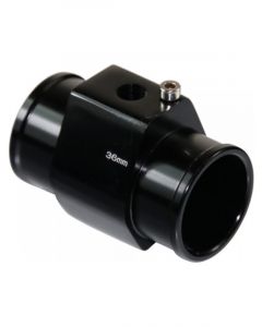 TFI Racing Radiator Hose Water Temp Sensor Adaptor - 36mm Black Finish