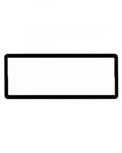 TFI Racing SINGLE Black Polymer Number Plate Frame For 6 Digit Plate