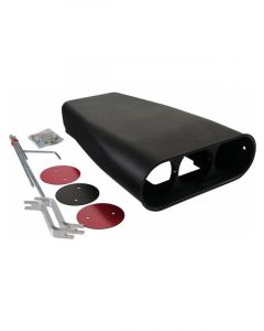 TFI Racing Street Scoop Plain Mr Gasket Bug Catcher Black 20-1/2"