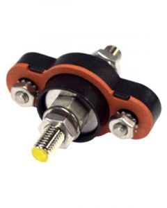 Jaylec Waterproof Pass Thru Power Post Ip67 8mm Black