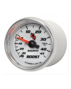 Auto Meter 2-1/16" Boost/Vacuum, 30 In HG/45 PSI, Mechanical, C2